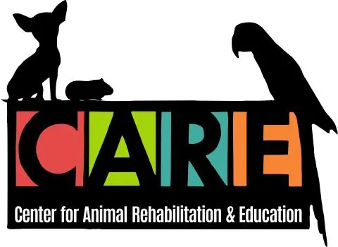 A logo for the center for animal rehabilitation and education.